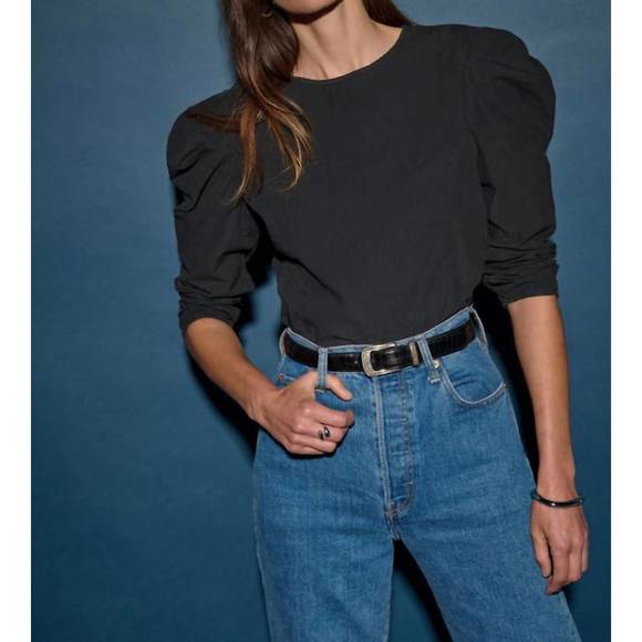 NEW NATION LTD eloise top in jet black